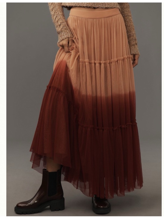 Anthropologie Dresses & Skirts - NWT Anthropologie Let Me Be Ombre Tulle Maxi Skirt, M